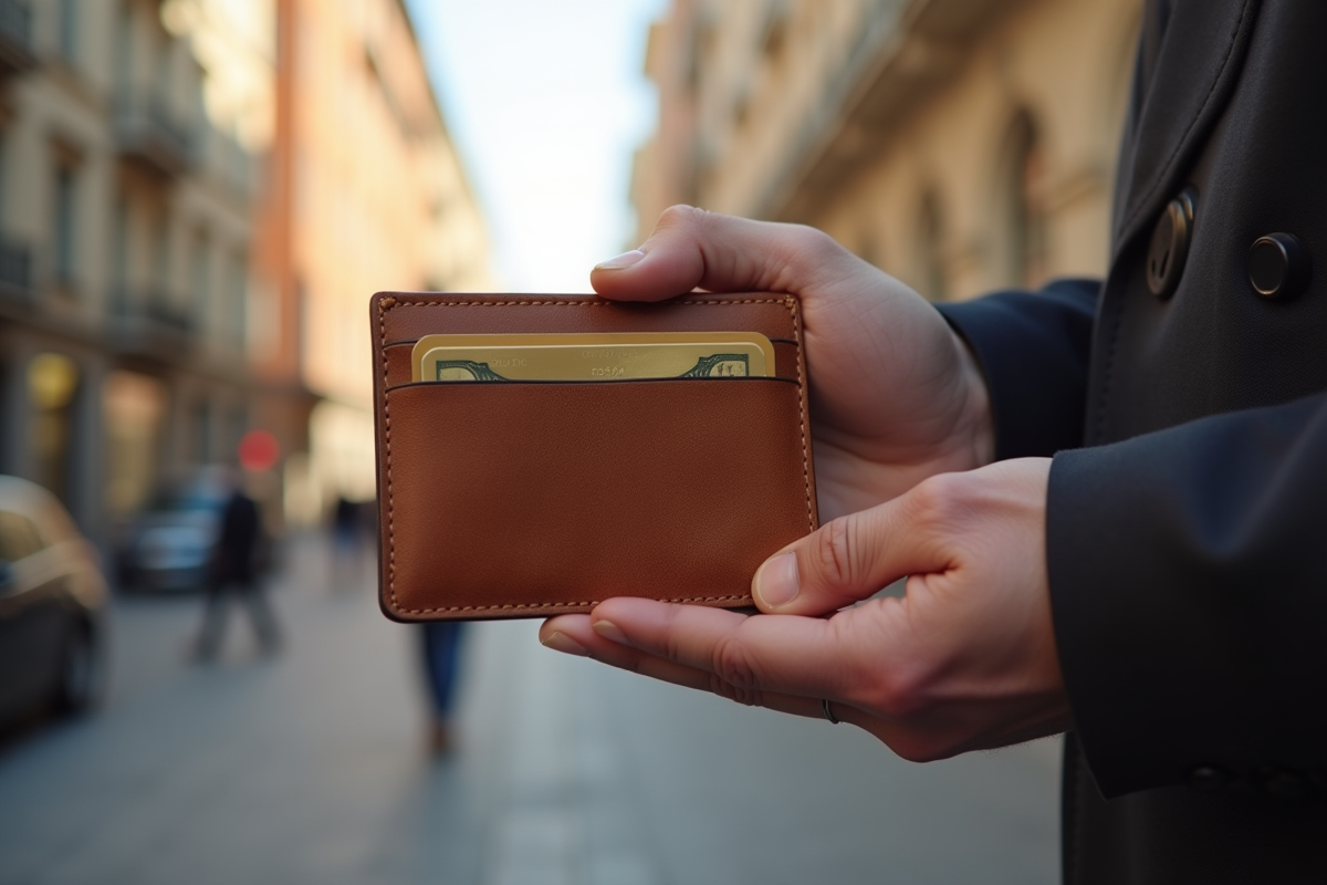 porte-cartes cuir