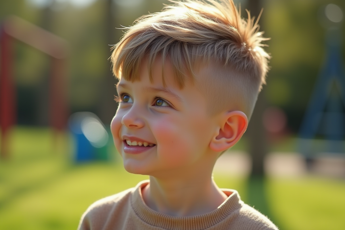 garçon cheveux